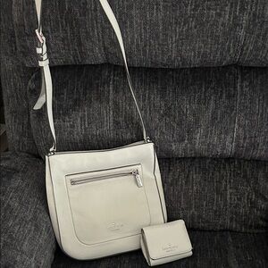 Kate Spade Light White/Cream Crossbody Bag with Wallet
